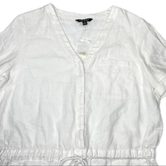 Lauren Ralph Lauren Linen Romper Sz 12 - Picture 3 of 9